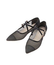 dazzlin | クロスメッシュシアーローシューズ(パンプス)