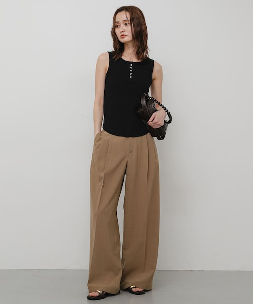 SENSE OF PLACE by URBAN RESEARCH(センスオブプレイスバイアーバンリサーチ)の「2WAYヘンリータンクトップ(タンクトップ・レディース・OFF WHITE/BLACK/L.GRAY・One)」の14枚目の写真
