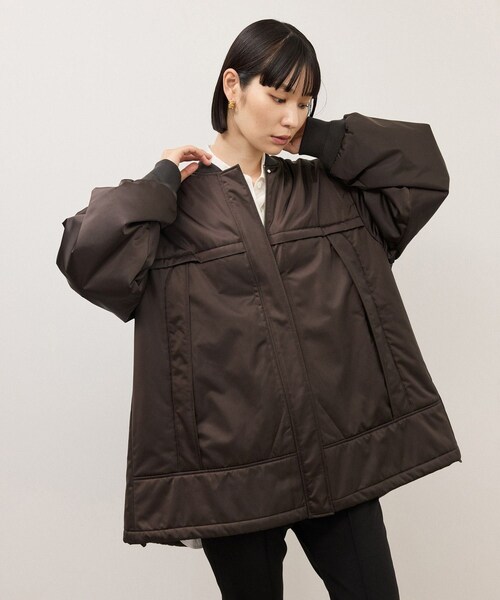 ADAM ET ROPE'(アダムエロペ)の「【WEB限定】・【定番】パフスリーブMA1(MA-1・レディース・ブラック/ダークブラウン/ブラウン・F)」の19枚目の写真