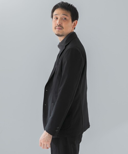 URBAN RESEARCH DOORS（アーバンリサーチドアーズ）の「『イージーケア』LIFE STYLE TAILOR　シアサッカーコンフォータブルジャケット（その他アウター・メンズ・BLACK/NAVY・S/M/L/XL）」の18枚目の写真