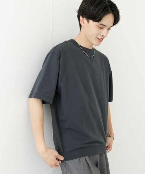 SENSE OF PLACE by URBAN RESEARCH（センスオブプレイスバイアーバンリサーチ）の「ライトスウェットショートスリーブTシャツ（Tシャツ/カットソー・メンズ・CHARCOAL/BROWN/OATMEAL/MINT・M/L）」の8枚目の写真