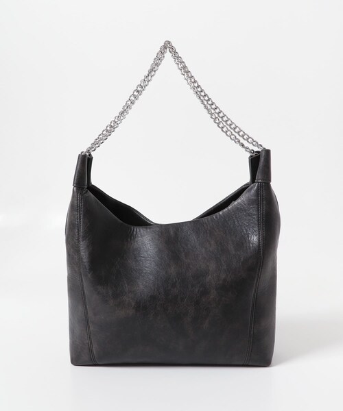 SENSE OF PLACE by URBAN RESEARCH(センスオブプレイスバイアーバンリサーチ)の「FLチェーンハンドルトートバッグ(トートバッグ・メンズ・BLACK/GRAY・one)」の4枚目の写真