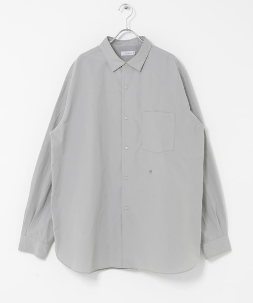 EKAL（エカル）の「nanamica　Regular Collar Wind Shirts（シャツ/ブラウス・メンズ・Sax/Gray・M/L/XL）」の6枚目の写真