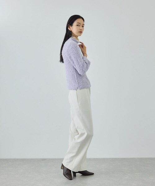ROPE'（ロペ）の「【COOHEM(コーヘン)】COTTON FANCY YARN HIGH NECK KNIT（ニット/セーター・レディース・キナリ/ベージュ系/ラベンダー系・F）」の19枚目の写真