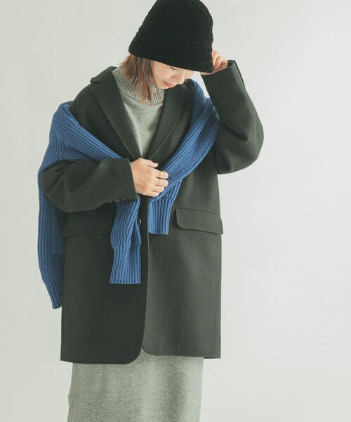 URBAN RESEARCH DOORS(アーバンリサーチドアーズ)の「FORK&SPOON チェスタージャケットコート(チェスターコート・レディース・BLACK/TOPGRAY/NUTSBROWN・1)」の10枚目の写真