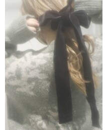 merry jenny | BIGリボンベロアシュシュ(シュシュ)