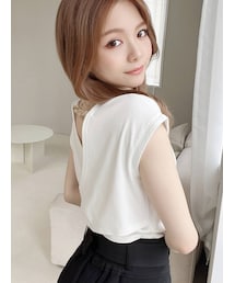 RESEXXY | フレンチスリーブカットトップス(Tシャツ/カットソー)