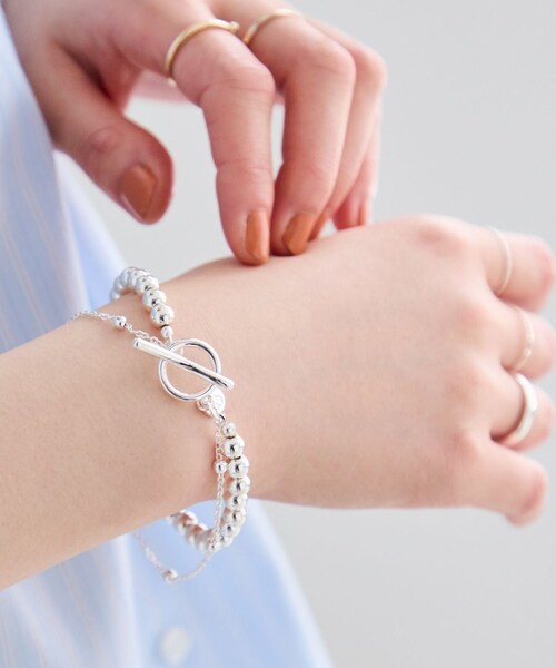 VIS（ビス）の「チェーンレイヤードブレスレット（ブレスレット・レディース・ゴールド/シルバー・F）」の8枚目の写真