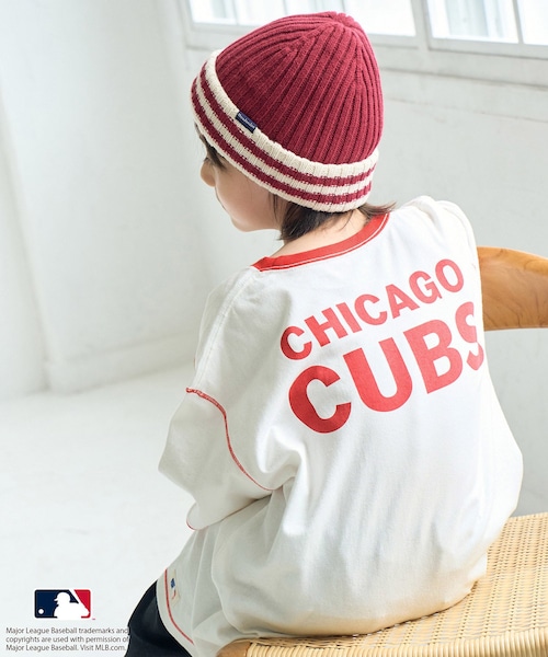 ROPE' PICNIC（ロペピクニック）の「【KIDS】【MLB COLLECTION BY JUN】リンガーTシャツ/リンクコーデ（Tシャツ/カットソー・キッズ・グレー/ホワイト/ネイビー・L/M/S）」の19枚目の写真