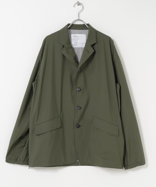 URBAN RESEARCH(アーバンリサーチ)の「UNTRACE 3 Layer Lapeled Work Jacket(テーラードジャケット・メンズ・DARK NAVY/OLIVE・1/2)」の4枚目の写真
