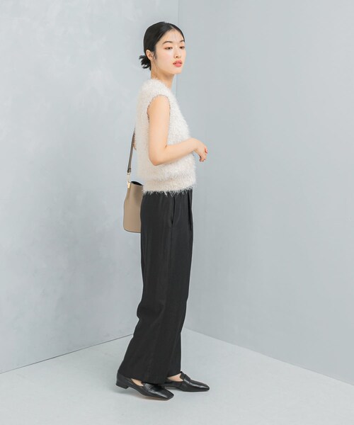 URBAN RESEARCH ROSSO（アーバンリサーチロッソ）の「ブライトツイルイージーパンツ（その他パンツ・レディース・PINK/BLACK・FREE）」の8枚目の写真