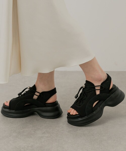 SENSE OF PLACE by URBAN RESEARCH(センスオブプレイスバイアーバンリサーチ)の「ボリュームソールドロストスポーツサンダル(サンダル・レディース・BLACK/IVORY/BEIGE・S/M/L)」の20枚目の写真