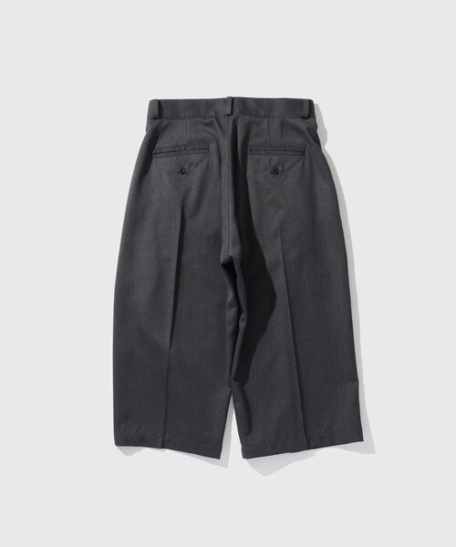 ADAM ET ROPE'(アダムエロペ)の「【RICE NINE TEN/ライス ナイン テン】THREE QUARTER WOOL 2TUCK TROUSERS(スラックス・メンズ・ブラック/チャコール・1/2)」の13枚目の写真