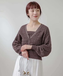 URBAN RESEARCH ROSSO | F by ROSSO　ラメニットビスチェ+カーディガン(カーディガン/ボレロ)