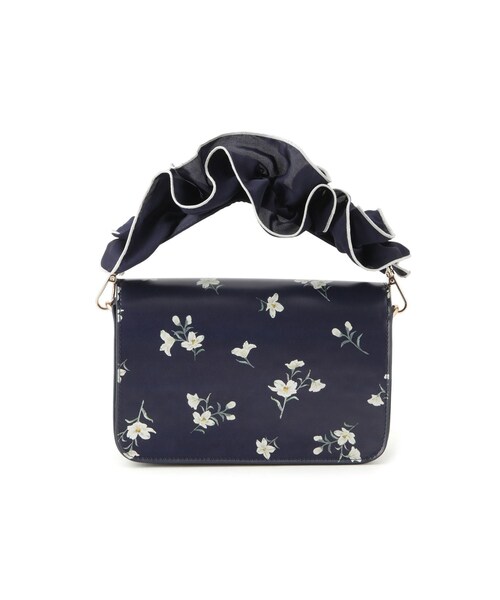 VIS(ビス)の「【DILIGENCE PARLOUR】VIS別注モデルフリルハンドル付き2WAYバッグ(ハンドバッグ・レディース・ベージュ系/ネイビー系・F)」の13枚目の写真