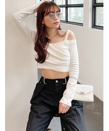 GYDA | 2WAYカシュクールデザインオフショルTOPS(Tシャツ/カットソー)