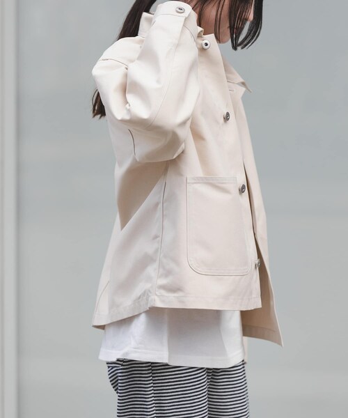 URBAN RESEARCH DOORS（アーバンリサーチドアーズ）の「FORK&SPOON　PEダックジャケット（カバーオール・レディース・NAVY/IVORY・1）」の7枚目の写真
