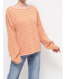 Ungrid | ボートネックボーダーロングスリーブTee(Tシャツ/カットソー)