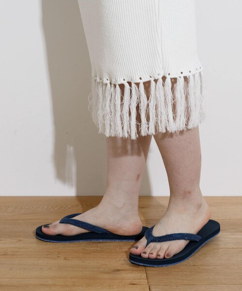 THE GOODLAND MARKET（ザグッドランドマーケット）の「indosole　Pable FLIP FLOPS 2（サンダル・レディース・Indigo/Black/Sea Salt・4/6/8）」の18枚目の写真