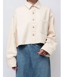 Ungrid | カットオフショートデニムシャツ(シャツ/ブラウス)