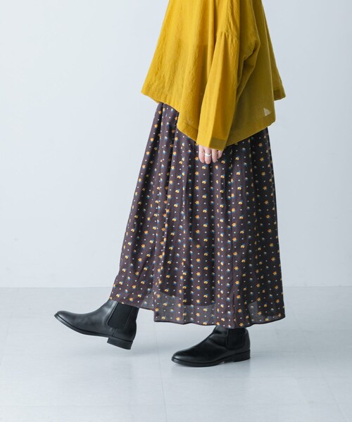 かぐれ（カグレ）の「リバティプリントスカート（スカート・レディース・Clio/Garden/Poppy/Dunclare・FREE）」の11枚目の写真