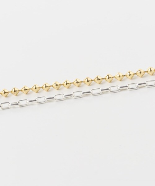 SMELLY（スメリー）の「コンビカラーチェーン2セットネックレス（ネックレス・レディース・GD/SV・-）」の10枚目の写真