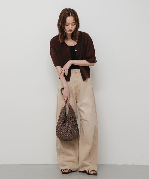 SENSE OF PLACE by URBAN RESEARCH(センスオブプレイスバイアーバンリサーチ)の「メタリックヤーンバッグ(かごバッグ・レディース・SILVER/NAVY/BROWN/MIX・One)」の9枚目の写真