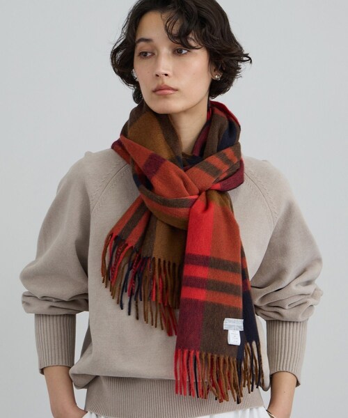 ADAM ET ROPE'(アダムエロペ)の「【J'aDoRe・一部店舗限定】【Joshua Ellis(ジョシュアエリス)】CPGストール(ストール/ショール・レディース・オフホワイト/ベージュ系/グリーン系/ブルー系/レッド系・F)」の15枚目の写真