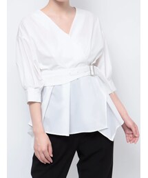 MURUA | カシュクールペプラムシャツ(シャツ/ブラウス)