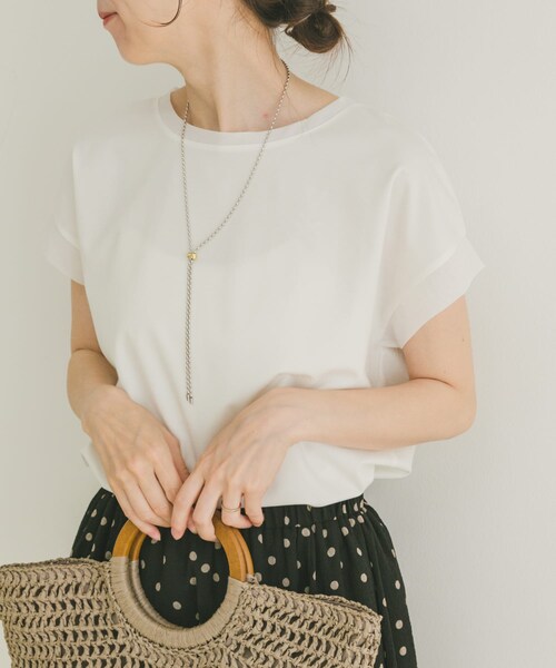 ITEMS URBANRESEARCH（アイテムズ アーバンリサーチ）の「バックタックフレンチプルオーバー（Tシャツ/カットソー・レディース・BLK/WHT/L.BLU/BRN・FREE）」の11枚目の写真