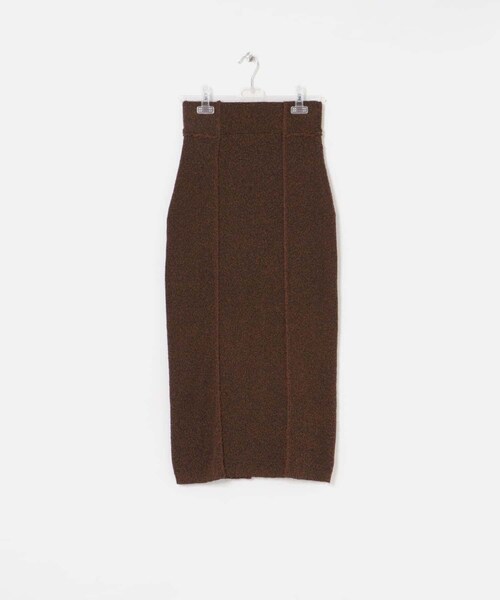 LAATO（ラート）の「mosa knit skirt（スカート・レディース・ケール/マロン・FREE）」の4枚目の写真