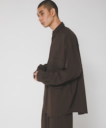 EKAL | 『UVカット/静電気防止/イージーケア』SMOOTH WOOLYLIKE LONG-SLEEVE SHIRTS(シャツ/ブラウス)