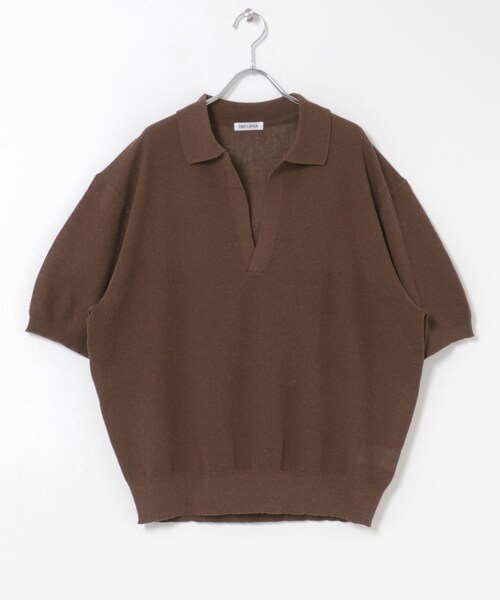 URBAN RESEARCH DOORS(アーバンリサーチドアーズ)の「FORK&SPOON リネンブレンドスキッパーニット(ニット/セーター・メンズ・LIGHTBLUE/BROWN/BLACK・4/5)」の21枚目の写真