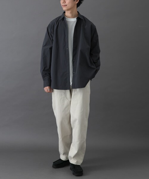 URBAN RESEARCH DOORS(アーバンリサーチドアーズ)の「FORK&SPOON CAVEタイプライタープランサーシャツ(シャツ/ブラウス・メンズ・DKCHARCOAL/BROWN・4/5)」の7枚目の写真