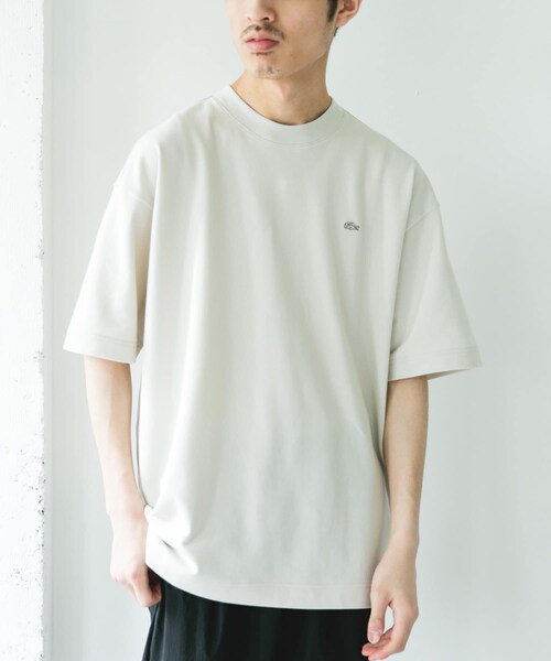 URBAN RESEARCH DOORS(アーバンリサーチドアーズ)の「『別注』LACOSTE×DOORS MOSS STITCH SHORT-SLEEVE T-SHIRTS(Tシャツ/カットソー・メンズ・HAMMAM/SOJA/BUFFALO/GRAPHITE・3/4/5)」の8枚目の写真