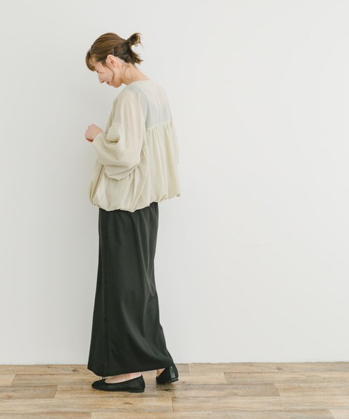 ITEMS URBANRESEARCH（アイテムズ アーバンリサーチ）の「バルーンスリーブブルゾン（ブルゾン・レディース・Y.BEG/BLU・FREE）」の10枚目の写真