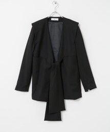 URBAN RESEARCH（アーバンリサーチ）の「Po/　ribbon jacket（ノーカラージャケット・レディース）」