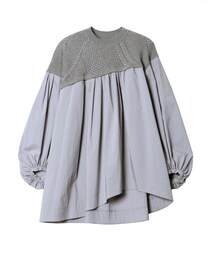 ELENDEEK | CABLE NECKASYME HEM BL(シャツ/ブラウス)