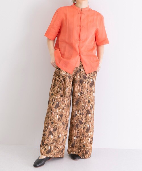 URBAN RESEARCH(アーバンリサーチ)の「WANDERUNG China Shirts(シャツ/ブラウス・レディース・65:orange/45:Green・FREE)」の17枚目の写真