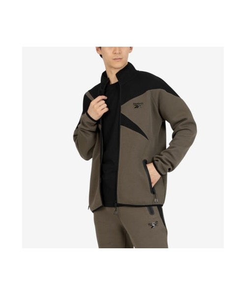 Reebok(リーボック)の「ビッグベクター ジャケット / CONTRAST PANEL FUNNELNECK JACKET (アウトドア/スポーツ・メンズ・100239675/100239679/100239681・S/M/L/XL/LL)」の3枚目の写真