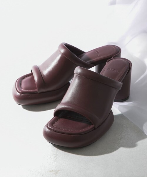 URBAN RESEARCH ROSSO（アーバンリサーチロッソ）の「ALM.　CIELO LEATHER SANDALS（サンダル・レディース・BLACK/MAROON・36/37/38）」の9枚目の写真