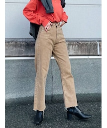 Ungrid | カットオフストレートデニム(デニムパンツ)