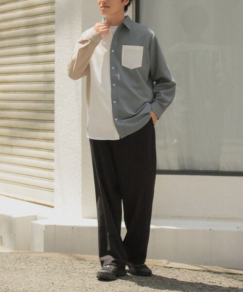 ITEMS URBANRESEARCH（アイテムズ アーバンリサーチ）の「Vertical Switch 長袖シャツ（シャツ/ブラウス・メンズ・BLU/WHT/GRY・M/L）」の20枚目の写真