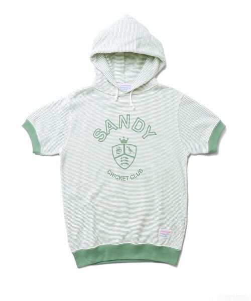 URBAN RESEARCH DOORS（アーバンリサーチドアーズ）の「GYMPHLEX ショートスリーブフードパーカー（パーカー・メンズ・AZURE/WHITE/PALM/WHITE・M/L）」の12枚目の写真