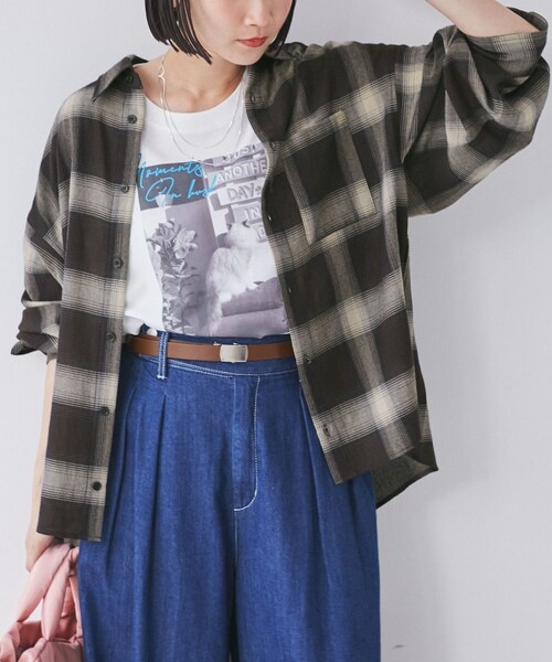 VIS(ビス)の「20mm幅スムースガチャベルト(ベルト・レディース・ブラック/ダークブラウン/ベージュ系・F)」の6枚目の写真