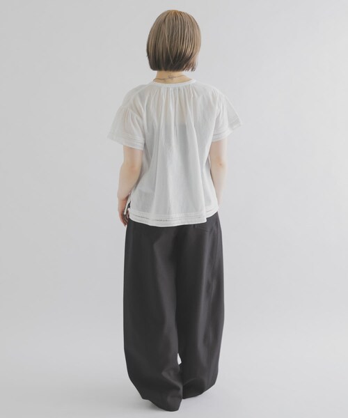 THE GOODLAND MARKET（ザグッドランドマーケット）の「FANAKA　レースブラウス（シャツ/ブラウス・レディース・オフホワイト/ブラック・Free）」の10枚目の写真