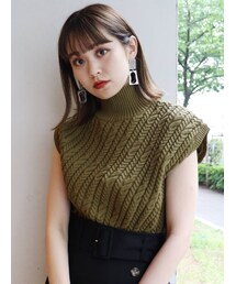 MURUA | チェーンケーブルニットタンク(ニット/セーター)