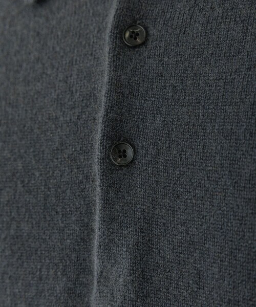 ADAM ET ROPE'（アダムエロペ）の「12GG カシミヤ ニット ポロシャツ（ポロシャツ・メンズ・ブラック/チャコール/ピンク系・L/M）」の19枚目の写真