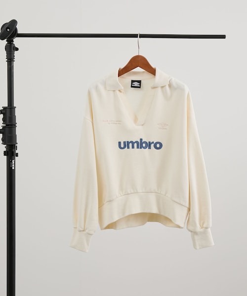 VIS（ビス）の「【umbro】VIS別注ユニフォームスウェット（スウェット・レディース・ライトグレー/オフホワイト/ネイビー・F）」の11枚目の写真
