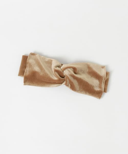 SENSE OF PLACE by URBAN RESEARCH（センスオブプレイスバイアーバンリサーチ）の「ベロアリボンヘアバンド∴（ヘアバンド・レディース・BEIGE/BLACK/WINE・-）」の2枚目の写真